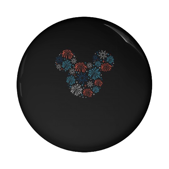 Disney Mickey Mouse Fireworks Americana Pin Buttons