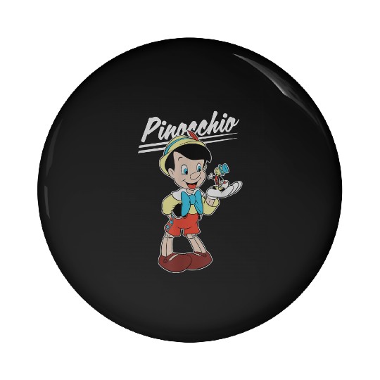 Disney Pinocchio and Jiminy Cricket Pin Buttons