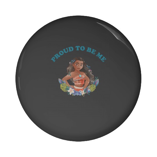 Disney Moana Proud To Me Floral Portrait Pin Buttons