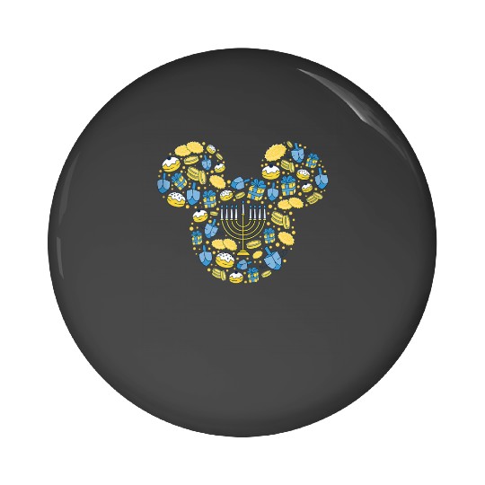 Disney Mickey Mouse Icon Hanukkah Chanukah Dreidel Menorah Pin Buttons