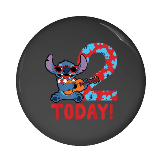 Kids Disney Lilo amp Stitch Tropical Birthday 2 Years Old Today Pin Buttons