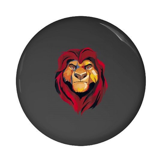 Disney The Lion King Mufasa Artistic Painted Por Pin Buttons