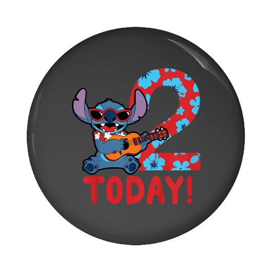Trend Kids Disney Lilo Stitch Tropical Birthday 2 Years Old Today Gifts Pin Buttons