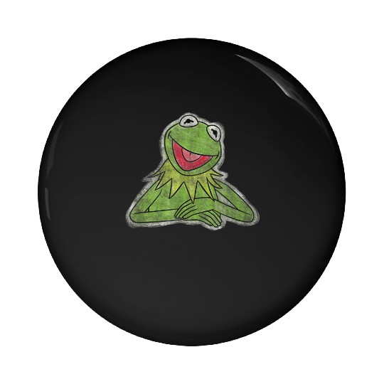 Disney The Muppets Simply Green K the frog Pin Buttons