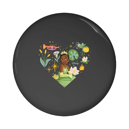 Disney Princess - Tiana Nature Heart Pin Buttons