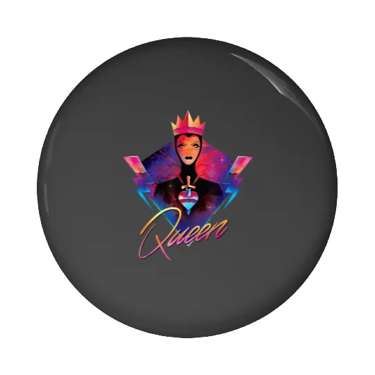 Disney Villains Evil Queen Neon 90s Rock Band Pin Buttons