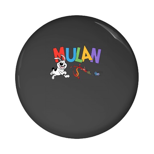 Disney Mulan Sidekick Friends Colorful Logo Pin Buttons