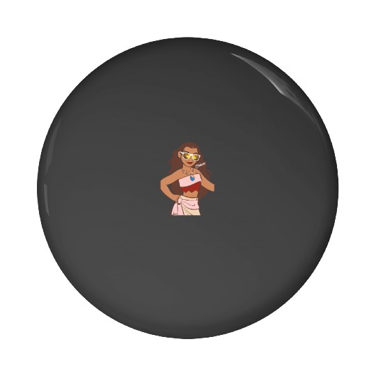 Disney Moana Cool Chillin On The Island Big Chest Portrait Pin Buttons