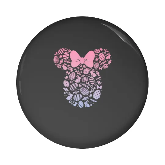 Disney Minnie Mouse Pink Gradient Easter Egg 8659 Pin Buttons