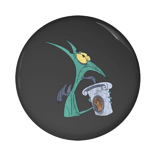 Disney Hercules I Am Panic Distressed Big Chest Portrait Pin Buttons