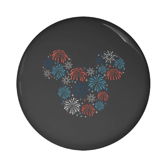 Disneyss Mickey Mouse Fireworks Americana Pin Buttons