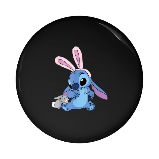 Disney Stitch with Easter Bunny Pin Buttons