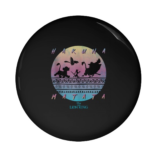 Disney The Lion King Hakuna Matata 90s Circle Pin Buttons