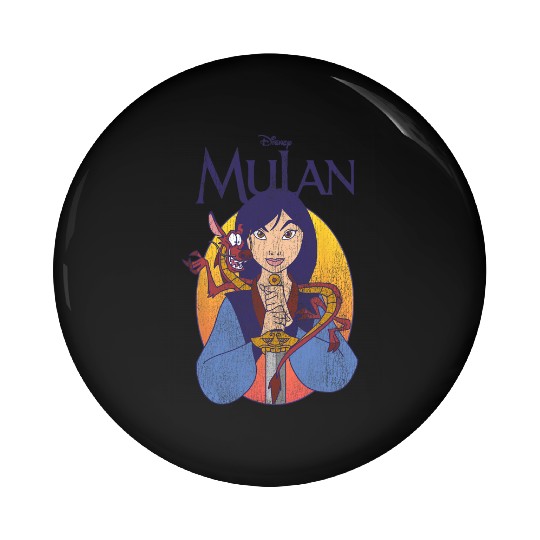 Disney Mulan Classic Mulan & Mushu Poster Pin Buttons