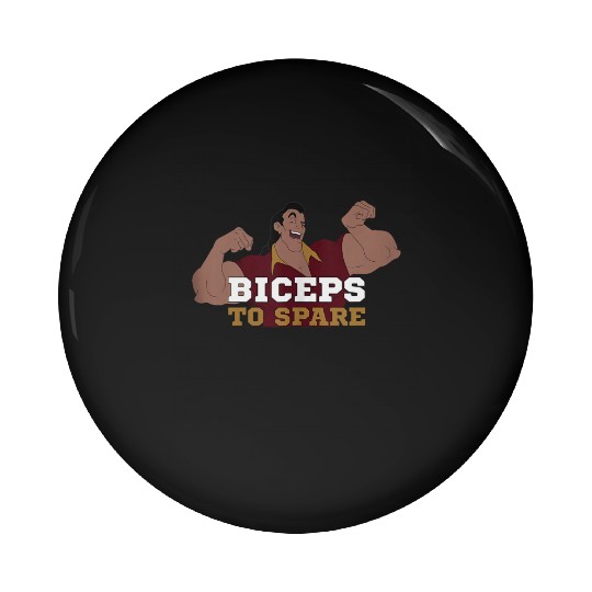 Disney Beauty The Beast Gaston Flexing Biceps To Spare Pin Buttons