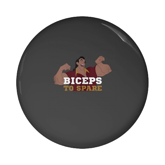 Disney Beauty The Beast Gaston Flexing Biceps To Spare Pin Buttons