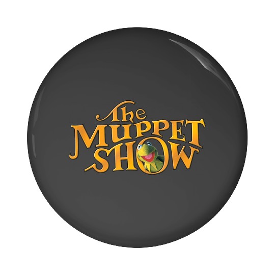 Disney The Muppets Retro Vintage K the frog Gold Logo Pin Buttons