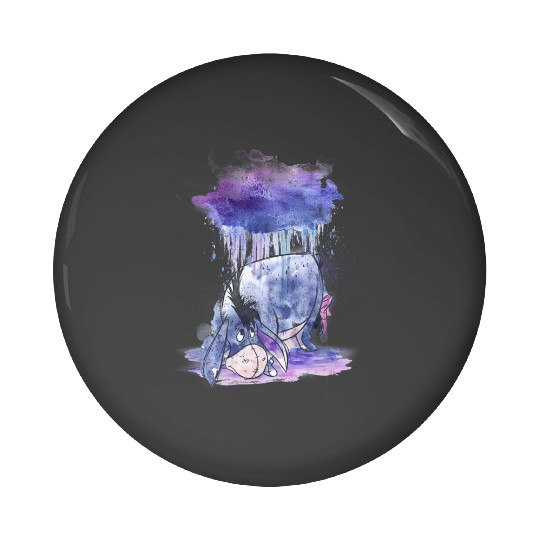 Disney Winnie The Pooh Eeyore Watercolor Rain Cloud Pin Buttons