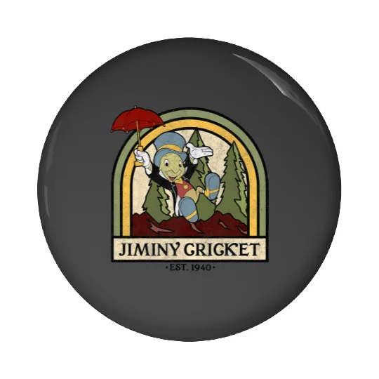 Disney Pinocchio Jiminy Cricket Established 1940 Pin Buttons