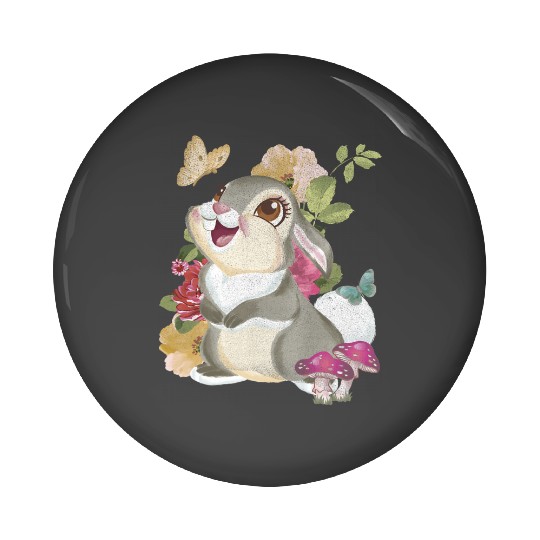 Disney Bambi Thumper Vintage Floral Portrait Pin Buttons