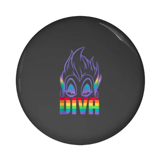 Disney Villains Ursula Diva Pride Pin Buttons