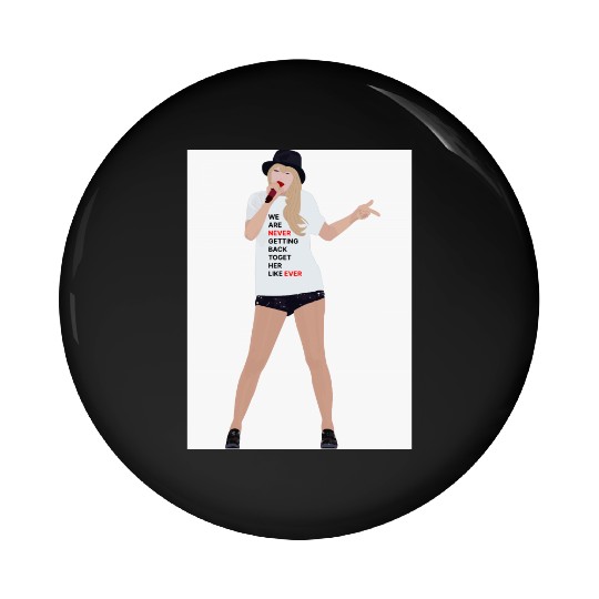 Swift Eras Tour Red OutfitBaseball ¾ Sleeve Pin Buttons