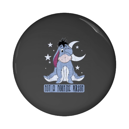 Disney Winnie The Pooh Eeyore Not A Morning Person Short Sleeve Pin Buttons