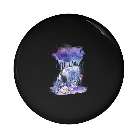 Disney Winnie The Pooh Eeyore Watercolor Rain Cloud Pin Buttons