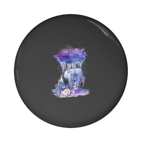 Disney Winnie The Pooh Eeyore Watercolor Rain Cloud Pin Buttons