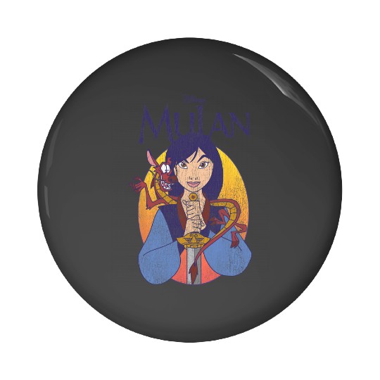Disney Mulan Classic Mulan & Mushu Poster Pin Buttons
