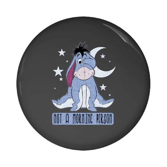 Disney Winnie The Pooh Eeyore Not A Morning Person Short Sleeve Pin Buttons
