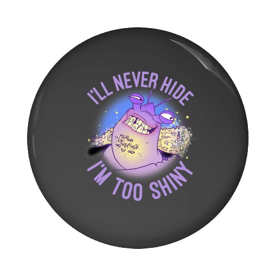 Disney Moana Tamatoa I'll Never Hide I'm Too Shiny Portrait Pin Buttons