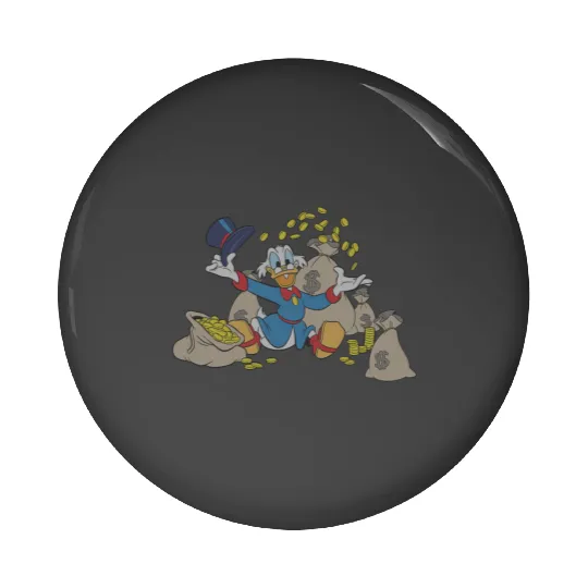 Disney Ducktales Scrooge McDuck Coins Pin Buttons