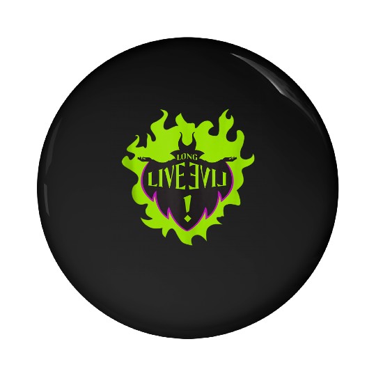 Disney Descendants Maleficent Long Live Evil Pin Buttons