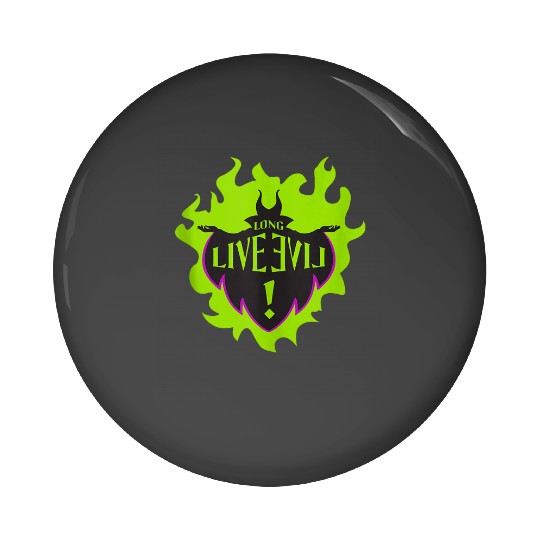 Disney Descendants Maleficent Long Live Evil Pin Buttons