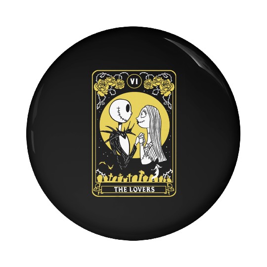 Disneyss The Nightmare Before Christmas Jack Sally Card Pin Buttons