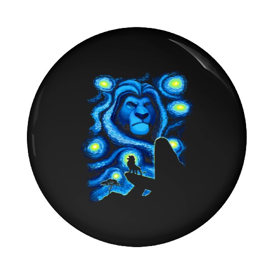 Disney The Lion King Mufasa Starry Night Pride Rock Pin Buttons