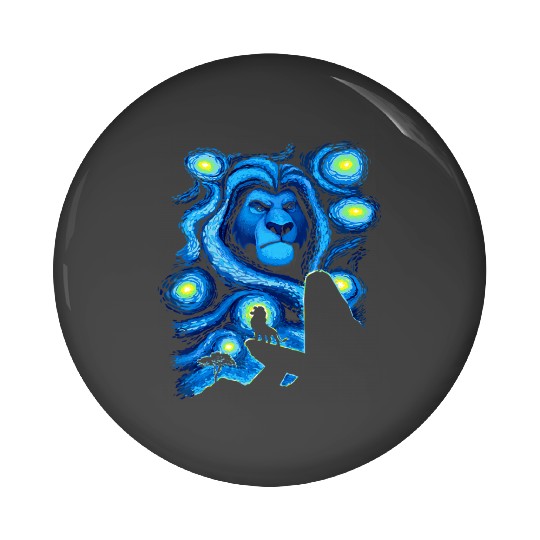 Disney The Lion King Mufasa Starry Night Pride Rock Pin Buttons