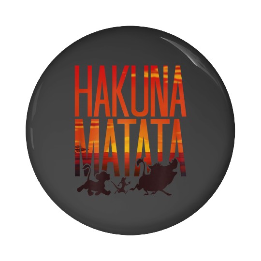 Disneyss The Lion King Hakuna Matata Sunset Group Shot Shadows Pin Buttons