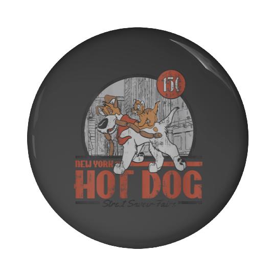 Disneyss Oliver Company New York Hot Dog Poster Pin Buttons