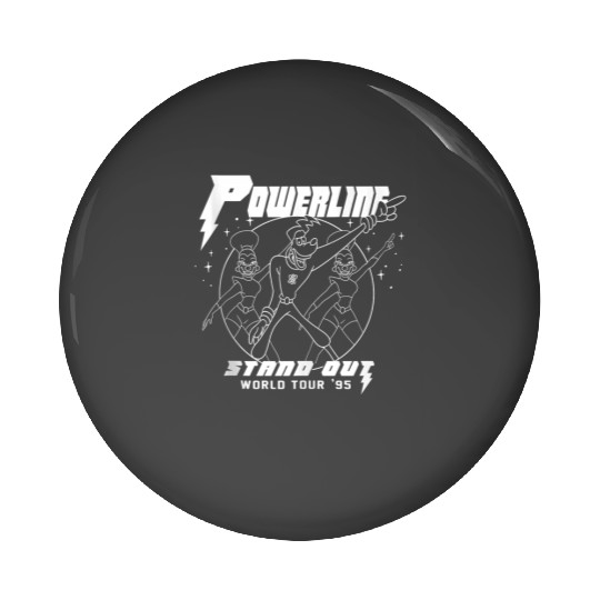 Disney A Goofy Movie Powerline World Tour Outline Poster Pin Buttons