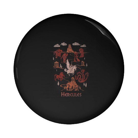 Disney Hercules Titan Map Pin Buttons