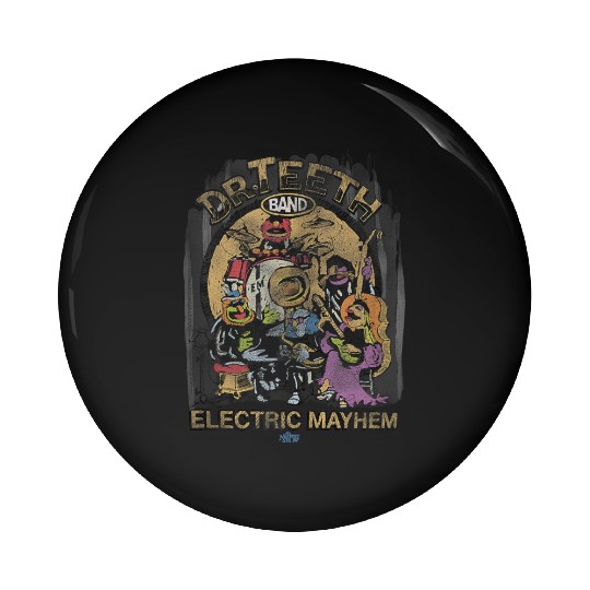 Disneyss The Muppets Show Dr Teeth Electric Mayhem Distressed Pin Buttons