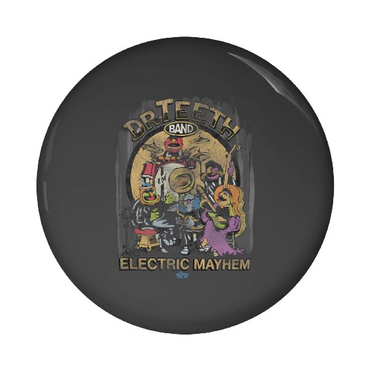 Disneyss The Muppets Show Dr Teeth Electric Mayhem Distressed Pin Buttons