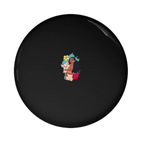 Disney Princess Moana and Pua Pin Buttons