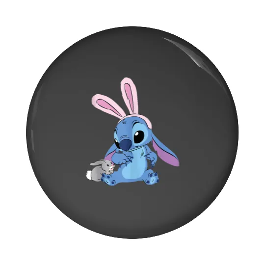 Disney Stitch with Easter Bunny Pin Buttons