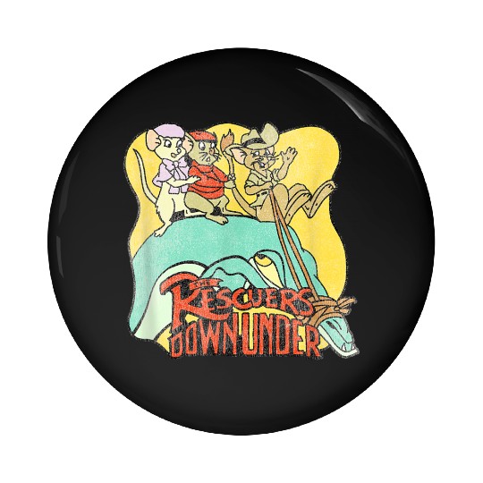 Disneyss The Rescuers Down Under Vintage Retro Lizard Ride Pin Buttons