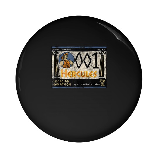 Disney Hercules Grecian Marathon Poster Pin Buttons