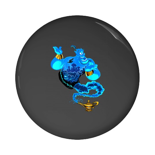 Disney Aladdin Genie Portrait Agrabah Fill Pin Buttons
