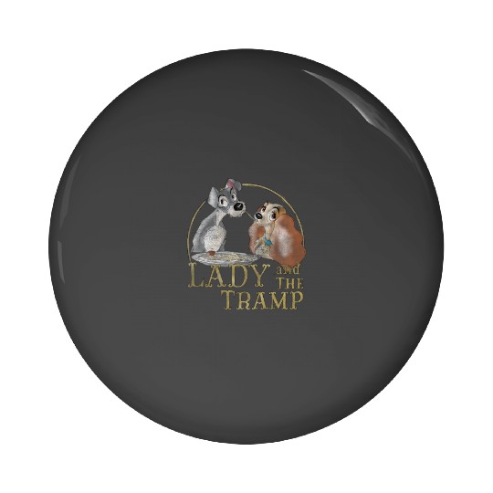 Disneyss The Lady And The Tramp Eating Spaghetti Pin Buttons